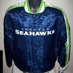 SEATTLE SEAHAWKS Starter Snap Down Jacket